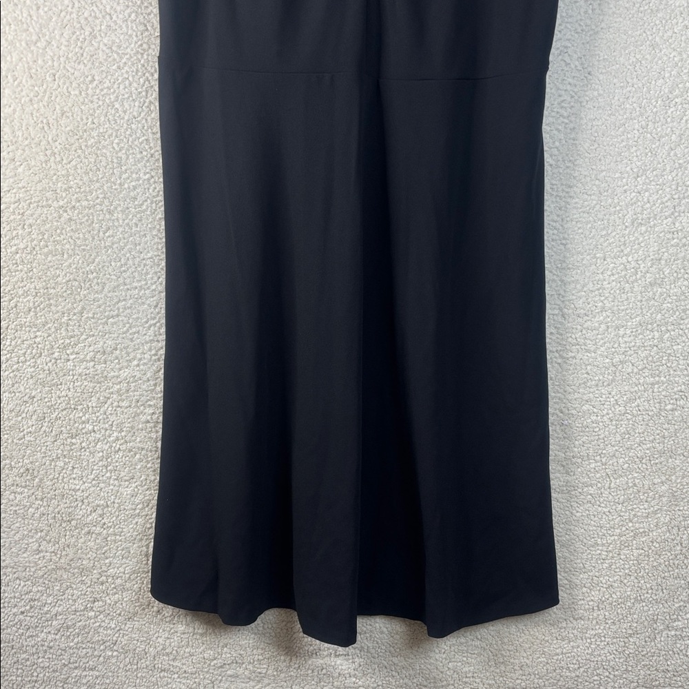 NWT DKNY Womens Black Scuba Crepe Twist Keyhole Neck Midi Dress PLUS SIZE 20W - Picture 7 of 14